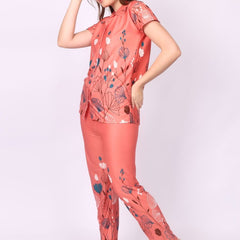 Be You Women Floral Printed Top & Pyjama Night suit