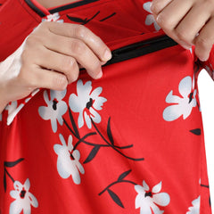 Be You Floral Printed Maxi Satin Maternity Nightdress