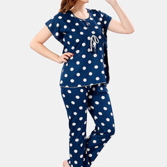 Be You Polka Dots Printed Night Suit