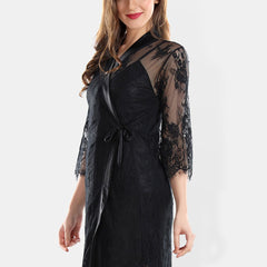 Be You Self Design Shoulder Straps Nightdress With Robe
