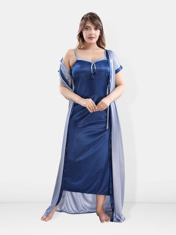 Be You Satin Maxi Nightdress With Robe