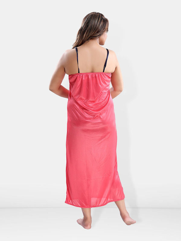Be You V-Neck Satin Maxi Nightdress with Robe