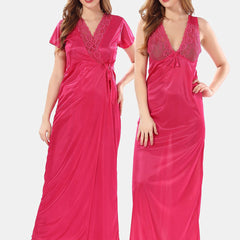 Be You Satin Maxi Nightdress With Robe