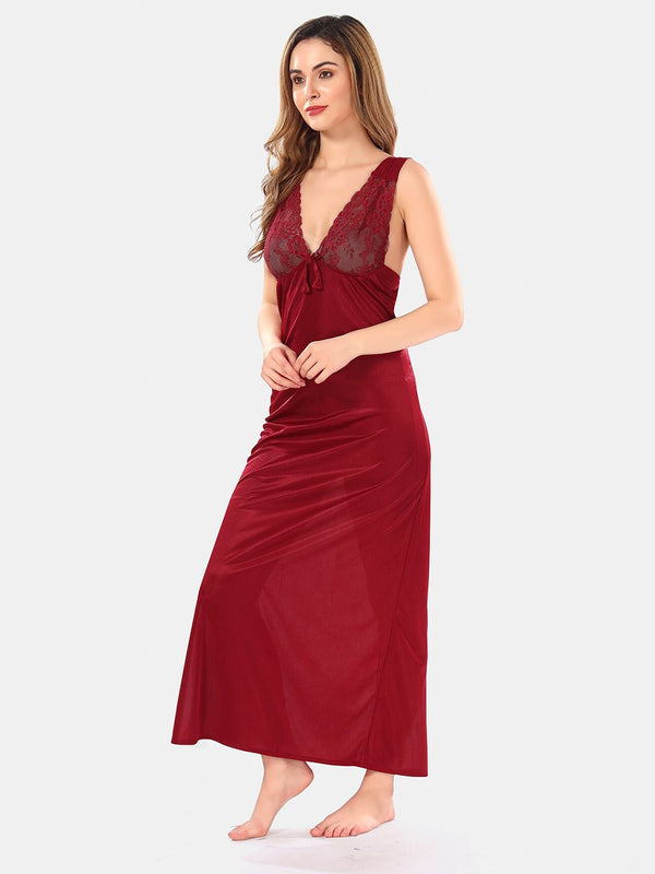 Be You Satin Maxi Nightdress With Robe