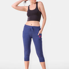 Be You Women Solid Cotton Three-Fourth Length Tights