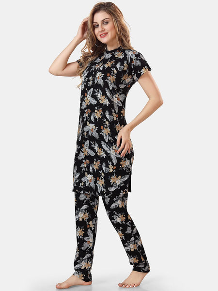 Be You Floral Printed Night Suit