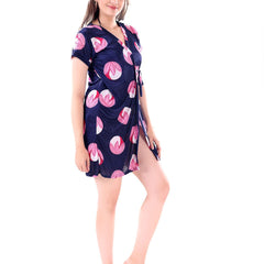 Be You Women Set of 3 Blue Printed Nightdress