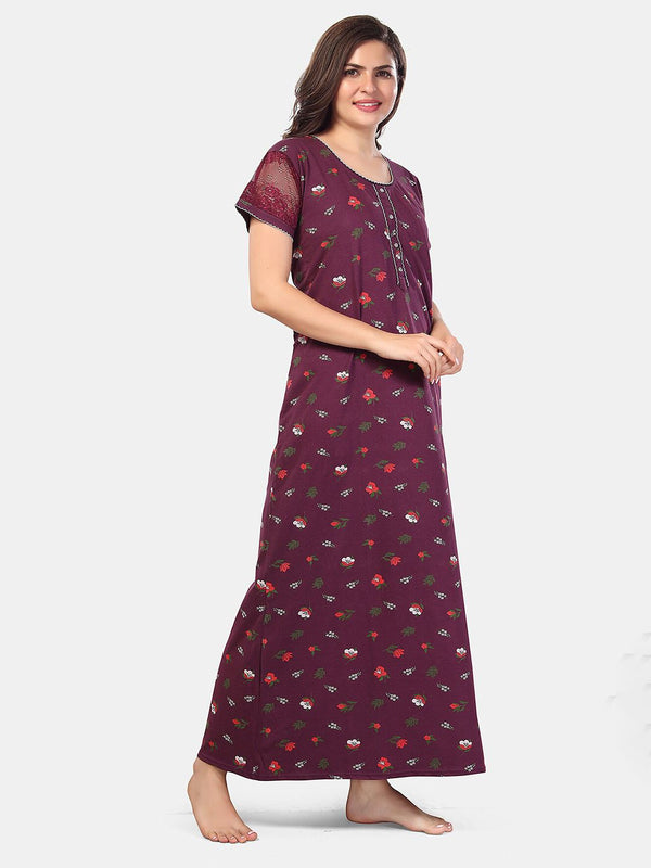 Be You Floral Printed Maxi Nightdress