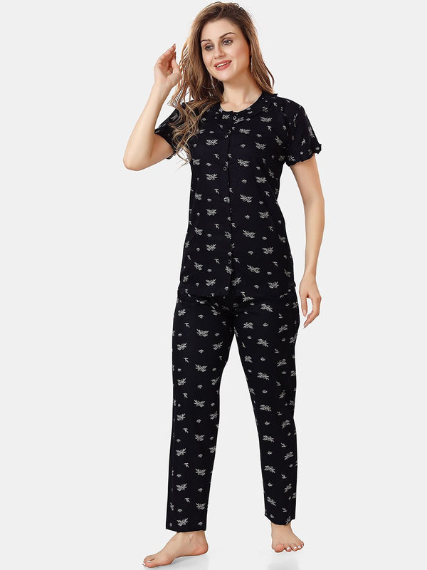 Be You Abstract Printed Night Suit