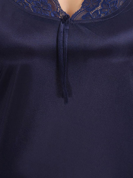 Be You 6 Pieces Satin Maxi Nightdress Set With Robe And Lingerie Set