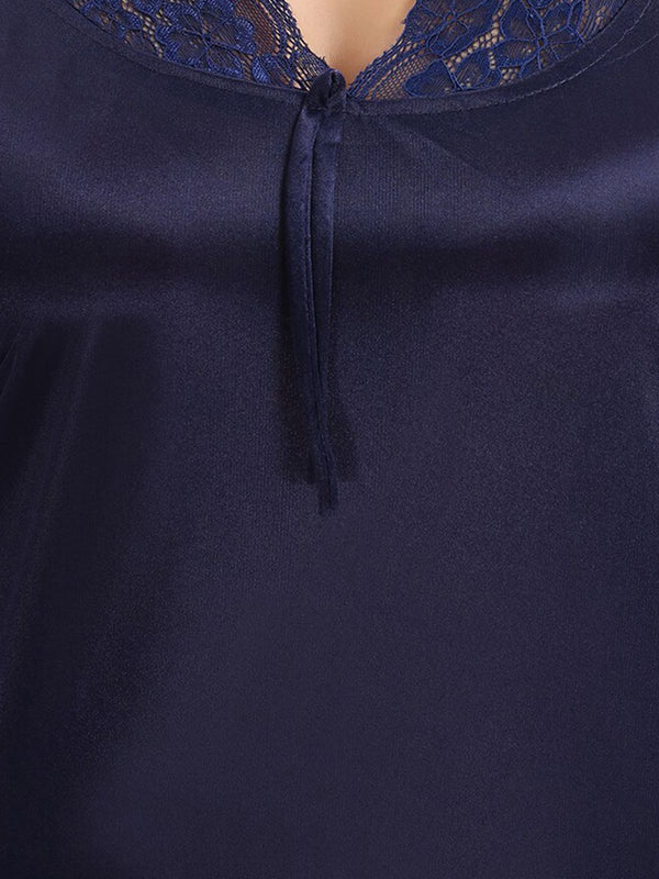 Be You 6 Pieces Satin Maxi Nightdress Set With Robe And Lingerie Set