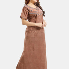 Be You Floral Printed Maternity Maxi Nightdress