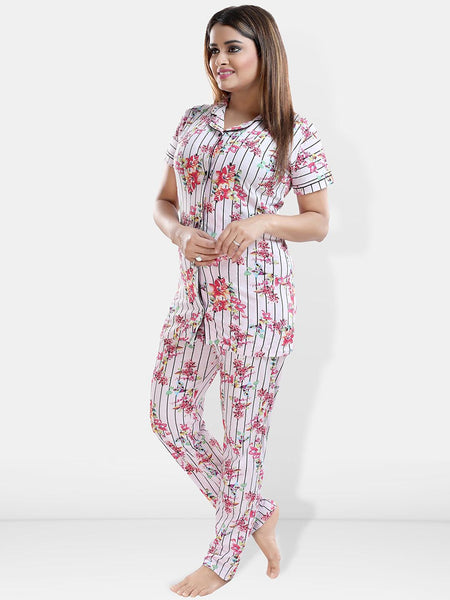 Be You Pack of 2 Printed Cotton Night suit