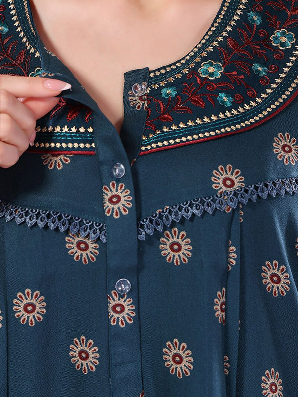 Be You Floral Printed Maxi Nightdress