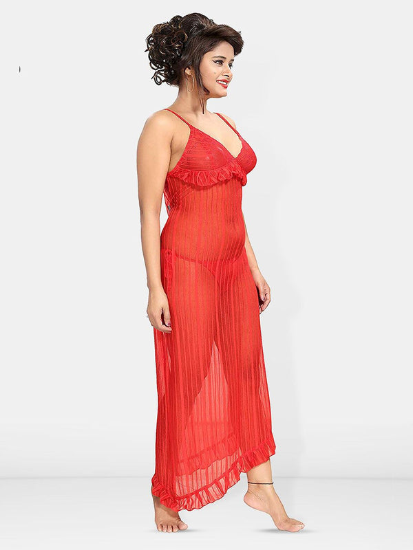 Be You Self Design Net Baby Doll With Brief