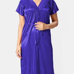Be You Women Pack of 2 Nighty with Robe Nightdress