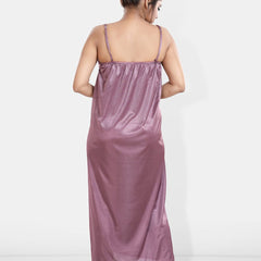 Be You Maxi Satin Wrap Nightdress With Robe