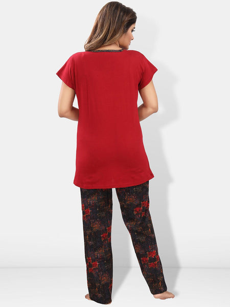 Be You Typography Printed Maternity Night Suit