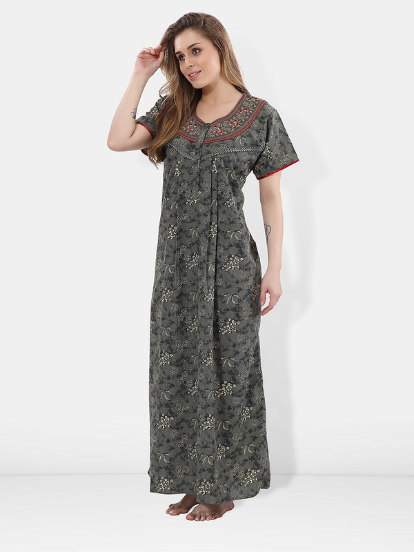 Be You Floral Printed Maxi Nightdress