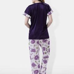 Be You Printed Satin Night Suit