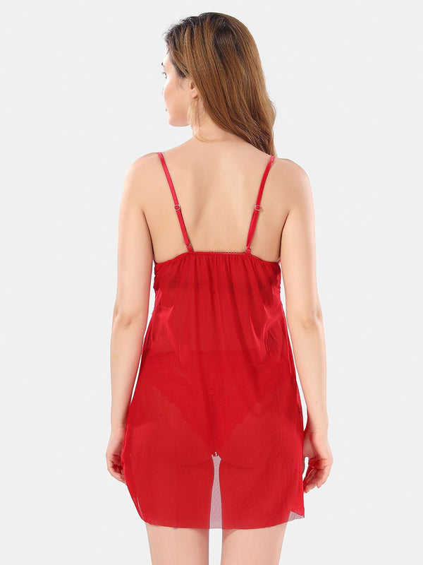 Be You Self Designed Net Baby Doll With Brief