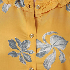 Be You Floral Printed Ruffles Night Suit