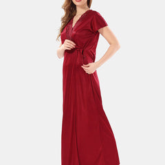 Be You Satin Maxi Nightdress With Robe