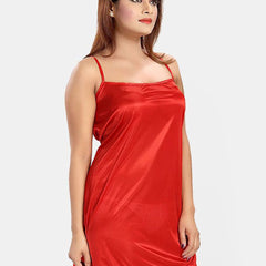 Be You Women Satin Nightwear Set-4 Pcs