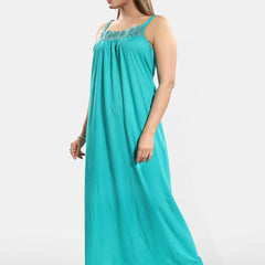 Be You Lace Cotton Maxi Nightdress