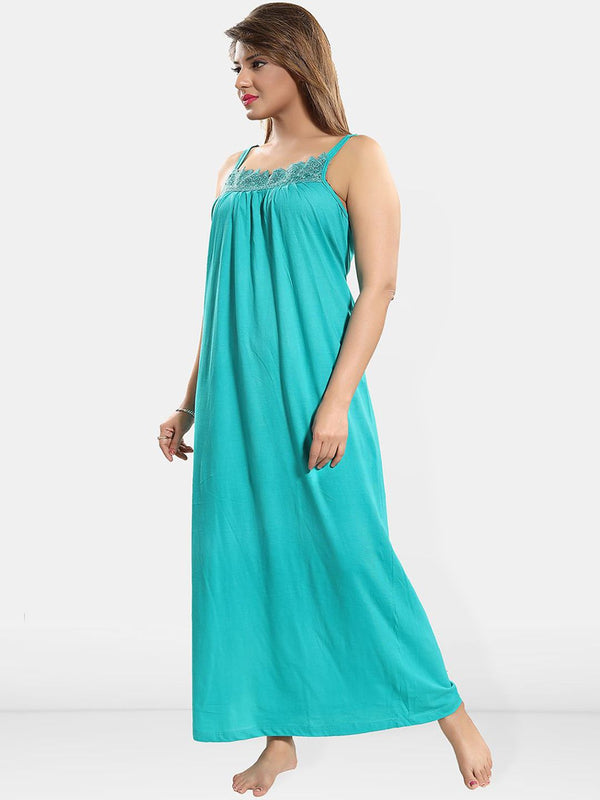 Be You Lace Cotton Maxi Nightdress