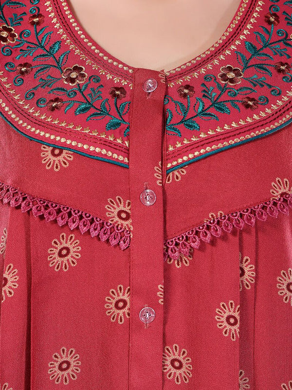Be You Floral Printed Maxi Nightdress