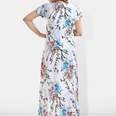 Be You Printed Satin Maternity Maxi Nightdress