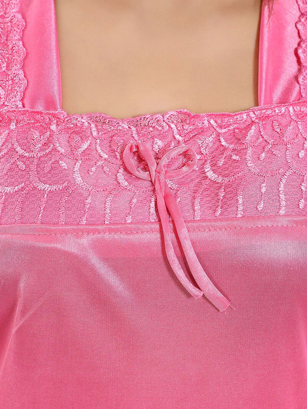 Be You Pack of 2 Square Neck Satin Night suit