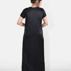 Be You Maxi Satin Wrap Nightdress With Robe