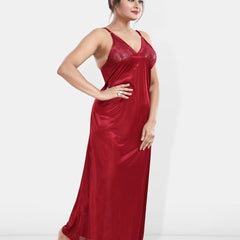 Be You Maxi Satin Wrap Nightdress With Robe