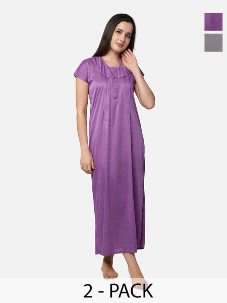 Be You Striped Maxi Nightdress