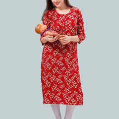Be You Women Floral Printed Maternity Kurta