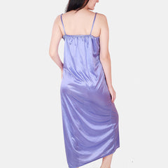 Be You Floral Lace Shoulder Straps Satin Maxi Nightdress With Robe