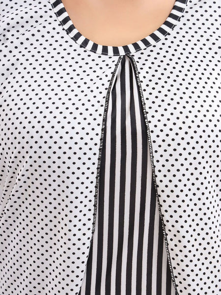 Be You Striped Satin Night Suit