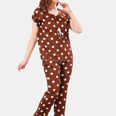 Be You Polka Dots Printed Night Suit