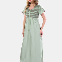 Be You Round Neck Maxi Nightdress