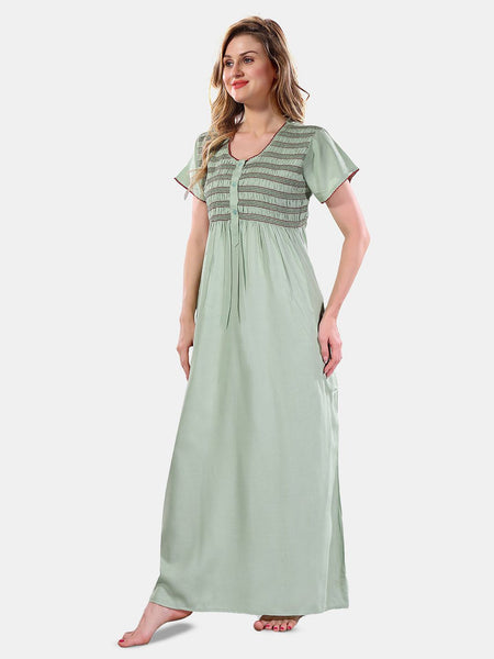 Be You Round Neck Maxi Nightdress