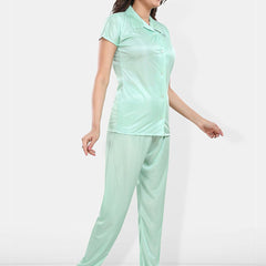 Be You Satin Shirt & Lounge Pant Night Suit