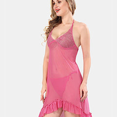 Be You Shoulder Straps Net Baby Doll