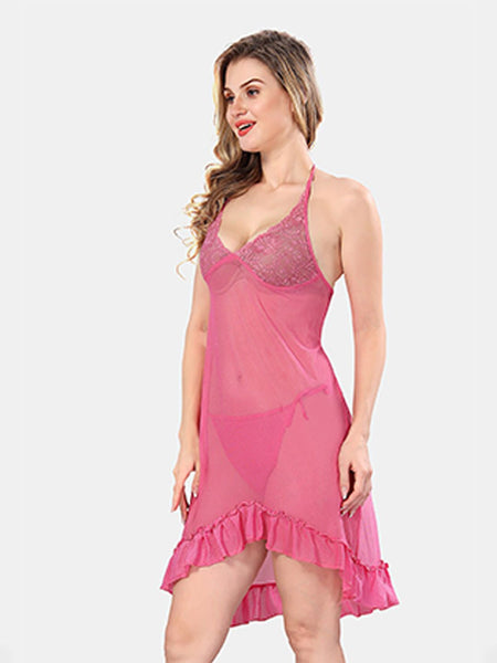 Be You Shoulder Straps Net Baby Doll