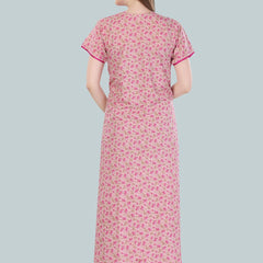 Be You Pink Printed Maxi Nightdress