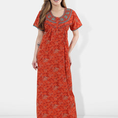 Be You Floral Embroidered Maxi Nightdress