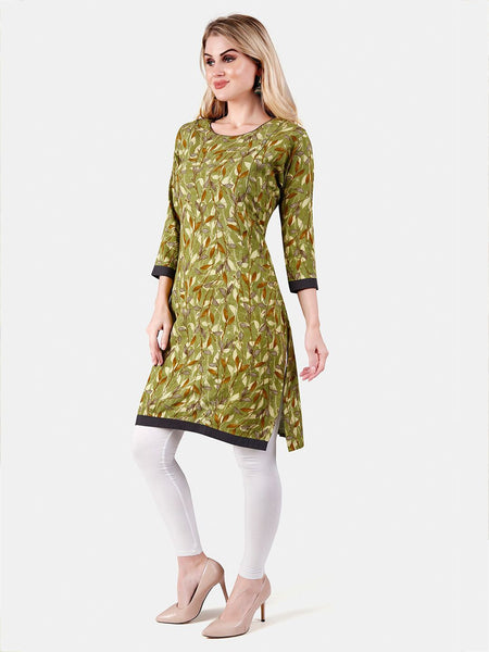 Be You Floral Printed Maternity Straight Kurta