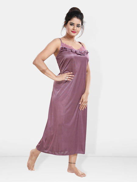 Be You Maxi Satin Wrap Nightdress With Robe