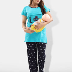 Be You Typography Printed Maternity Night Suit